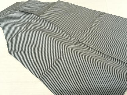 平和屋着物●男性　馬乗り袴　縞　正絹　逸品　AABF0520fy