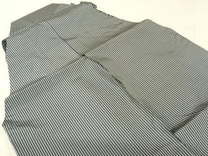 平和屋着物●男性　馬乗り袴　縞　正絹　逸品　AABF0520fy