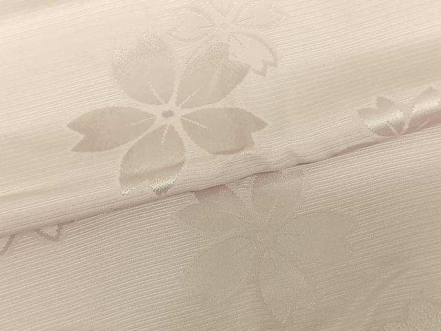 平和屋着物●振袖用長襦袢 無双仕立て 舞花地紋 鴇鼠色 やまと誂製 半衿刺繍 正絹 逸品 AABF0523fy