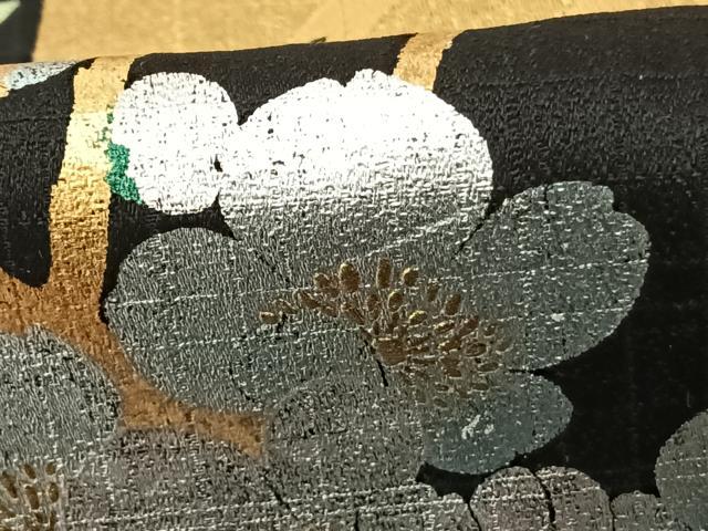 平和屋着物●豪華振袖 花鳥丸文 金銀彩 正絹 逸品 AABF0528fy