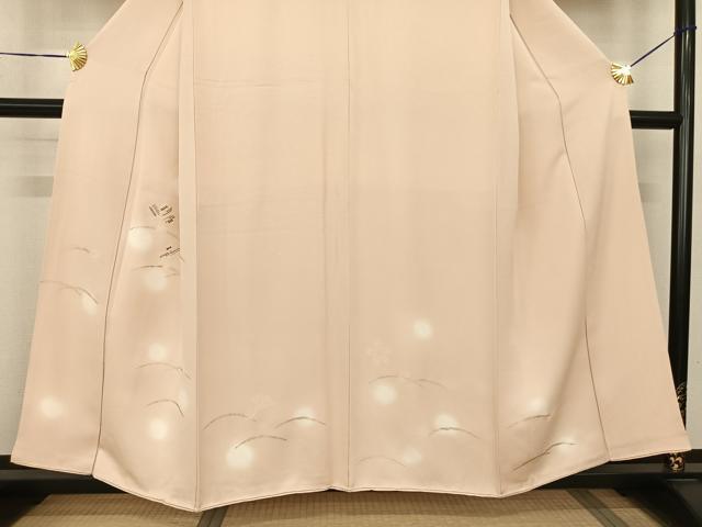 平和屋着物●訪問着 刺繍 舞花芝文 蛍暈し 金糸 金銀彩 正絹 逸品 AABF0532fy