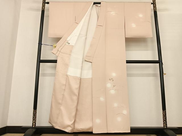 平和屋着物●訪問着 刺繍 舞花芝文 蛍暈し 金糸 金銀彩 正絹 逸品 AABF0532fy
