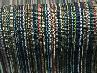 平和屋着物●本場結城紬 重要無形文化財 縞 証紙付き 正絹 逸品 AABF0533fy