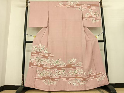 平和屋着物●訪問着 辻が花 暈し染め 金彩 正絹 逸品 AABF0534fy
