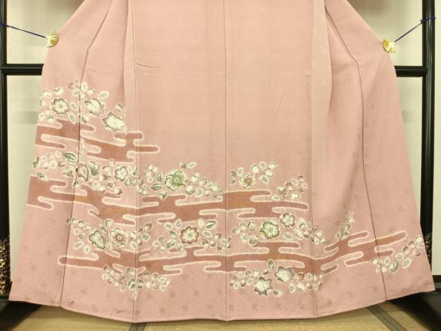 平和屋着物●訪問着 辻が花 暈し染め 金彩 正絹 逸品 AABF0534fy