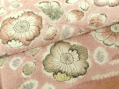 平和屋着物●訪問着 辻が花 暈し染め 金彩 正絹 逸品 AABF0534fy