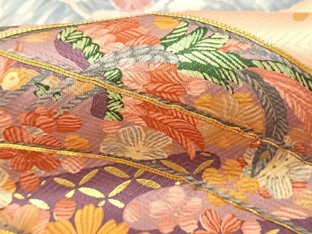 平和屋着物●紫綬褒章　巨匠『岩田専太郎』　振袖　駒刺繍　辻が花　金彩　正絹　逸品　AABF0538fy