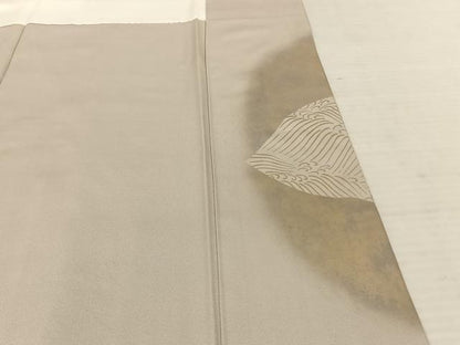平和屋着物●訪問着 刺繍 草花文 金彩 正絹 逸品 AABF0539fy