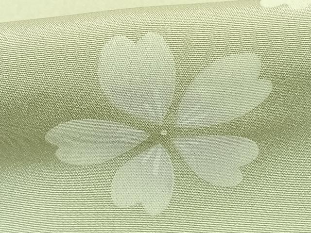 平和屋着物●長襦袢 袷 舞桜文 暈し染め 半衿刺繍 正絹 逸品 AABF0546fy