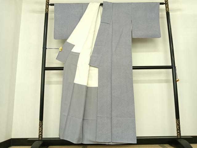 平和屋着物●江戸小紋 草花文 正絹 逸品 AABF0548fy