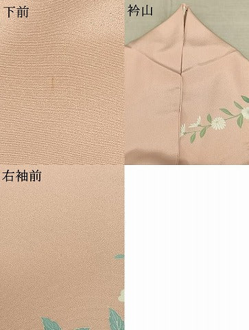 平和屋着物●訪問着 友禅 作家物 花鳥文 暈し染め 正絹 逸品 AABF0551fy