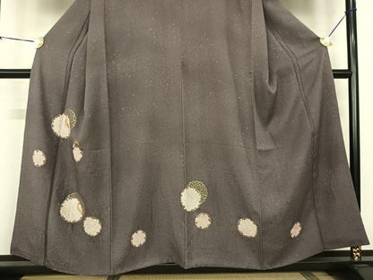 平和屋着物●訪問着 駒刺繍 雪輪重ね文 金彩 正絹 逸品 AABF0552fy
