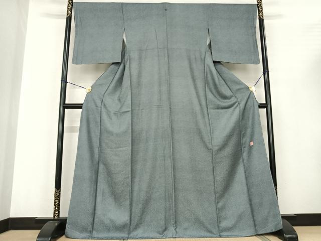 平和屋着物●江戸小紋 草木染 鮫小紋柄 正絹 逸品 未使用 AABF0554fy