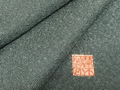 平和屋着物●江戸小紋 草木染 鮫小紋柄 正絹 逸品 未使用 AABF0554fy