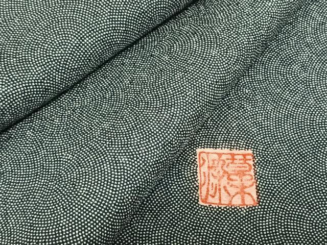 平和屋着物●江戸小紋 草木染 鮫小紋柄 正絹 逸品 未使用 AABF0554fy