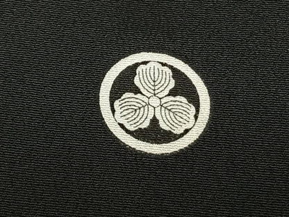 平和屋着物●創業460年・千總　黒留袖　駒刺繍　切嵌花鳥文　金彩　高島屋扱い　正絹　逸品　AABF0560fy