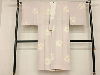 平和屋着物●長襦袢 袷 舞花文 正絹 逸品 AABF0567fy