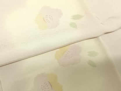 平和屋着物●長襦袢 袷 舞花文 正絹 逸品 AABF0567fy