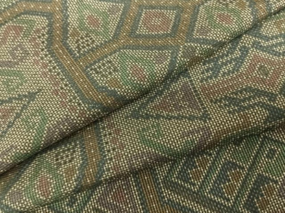 平和屋着物●本場大島紬 一元絣 幾何学文様 正絹 逸品 未使用 AABF0577fy