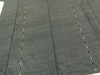 平和屋着物●本場大島紬 割り込み絣 正絹 逸品 AABF0578fy