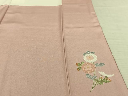 平和屋着物●訪問着 友禅 枝花文 暈し染め 正絹 逸品 AABF0579fy