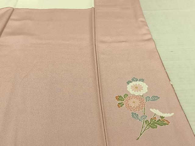 平和屋着物●訪問着 友禅 枝花文 暈し染め 正絹 逸品 AABF0579fy