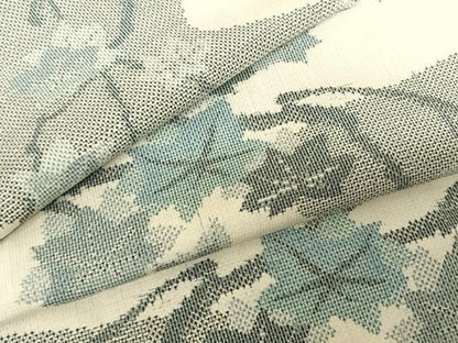 平和屋着物●本場大島紬 一元7マルキ 枝花文 正絹 逸品 AABF0580fy