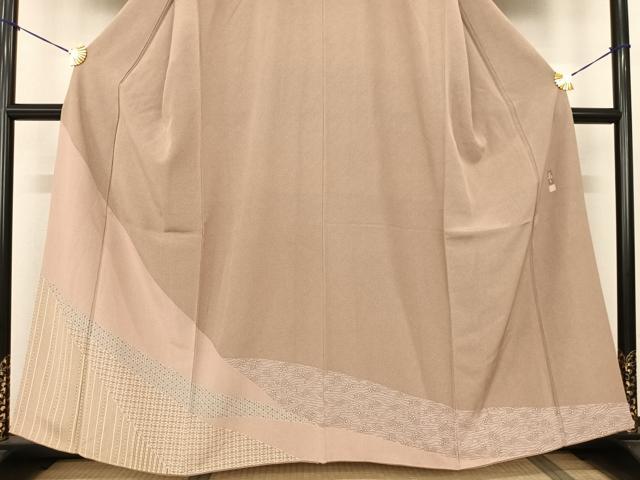 平和屋着物●江戸小紋 訪問着 作家物 切嵌花文 正絹 逸品 AABF0584fy