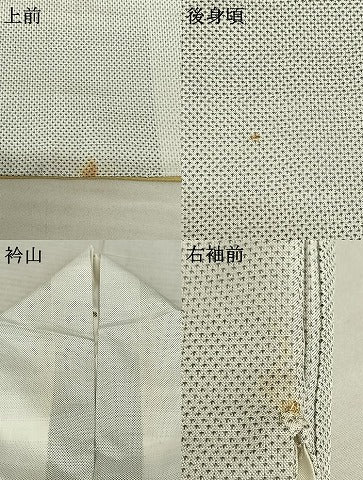 平和屋着物●本場大島紬 白大島 カタス7マルキ 間道 正絹 逸品 AABF0594fy
