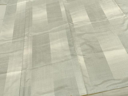 平和屋着物●本場大島紬 白大島 カタス7マルキ 間道 正絹 逸品 AABF0594fy