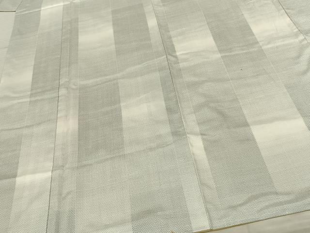 平和屋着物●本場大島紬 白大島 カタス7マルキ 間道 正絹 逸品 AABF0594fy