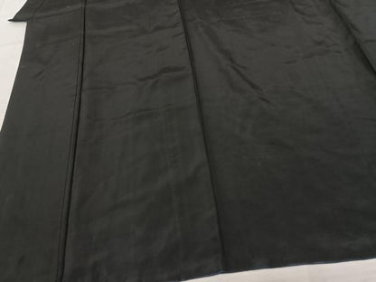 平和屋着物●男性 黒紋付 正絹 逸品 AABF0595fy