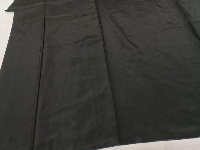 平和屋着物●男性 黒紋付 正絹 逸品 AABF0595fy