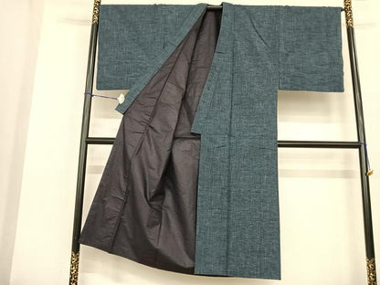 平和屋着物●男性 紬 霞文 正絹 逸品 AABF0596fy
