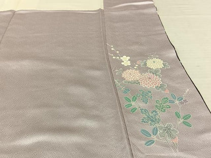 平和屋着物●訪問着 草花文 暈し染め 金彩 正絹 逸品 AABF0602fy