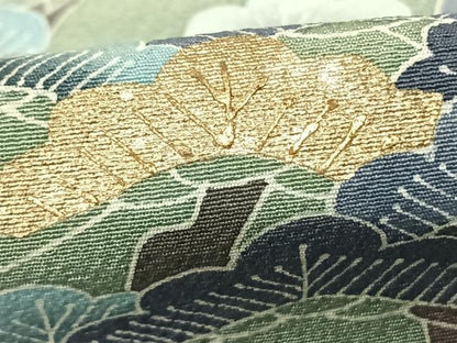平和屋着物●訪問着 友禅 松 暈し染め 金彩 正絹 逸品 AABF0605fy