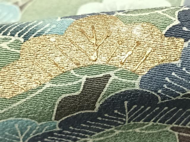 平和屋着物●訪問着 友禅 松 暈し染め 金彩 正絹 逸品 AABF0605fy