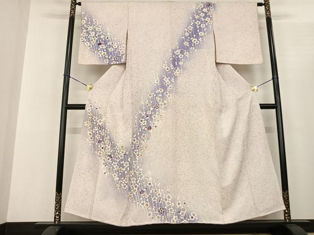 平和屋着物●訪問着 友禅 枝梅文 暈し染め 金彩 正絹 逸品 AABF0606fy
