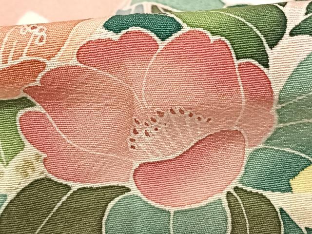 平和屋着物●訪問着 友禅 枝花文 暈し染め 金彩 正絹 逸品 AABF0611fy
