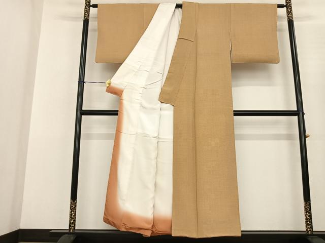 平和屋着物●江戸小紋 作家物 一黒羽 胡麻 正絹 逸品 AABF0621fy
