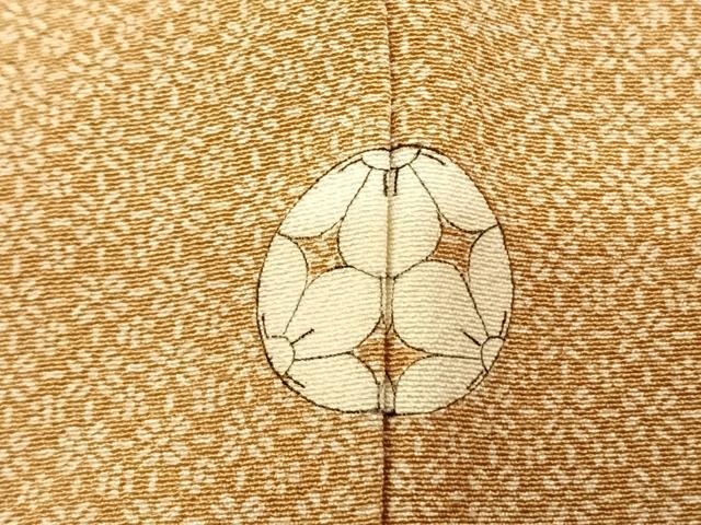 平和屋着物●江戸小紋 作家物 一黒羽 胡麻 正絹 逸品 AABF0621fy