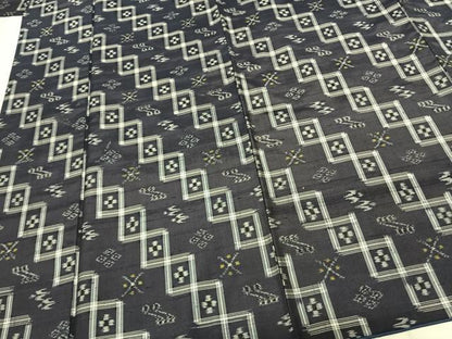 平和屋着物●本場琉球絣 紬 正絹 逸品 AABF0622fy