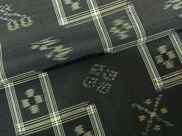 平和屋着物●本場琉球絣 紬 正絹 逸品 AABF0622fy