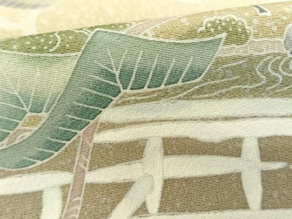 平和屋着物●倉染匠 猟彩友禅作家 倉翔篁 訪問着 風景文 暈し染め 正絹 逸品 AABF0627fy