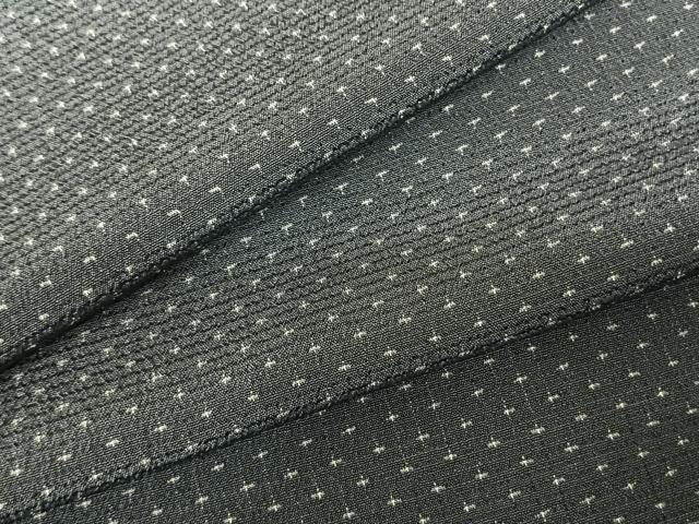 平和屋着物●本塩沢 蚊絣 正絹 逸品 未使用 AABF0633fy