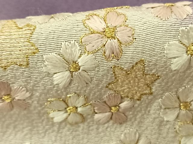 平和屋着物●訪問着 刺繍 舞花文 暈し染め 金糸 やまと誂製 正絹 逸品 AABF0636fy