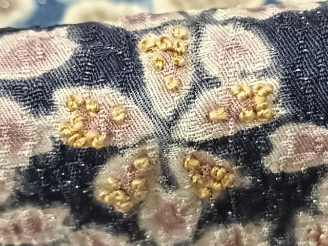 平和屋着物●訪問着 中国三大刺繍 相良刺繍 舞花文 暈し染め 銀通し地 正絹 逸品 AABF0640fy