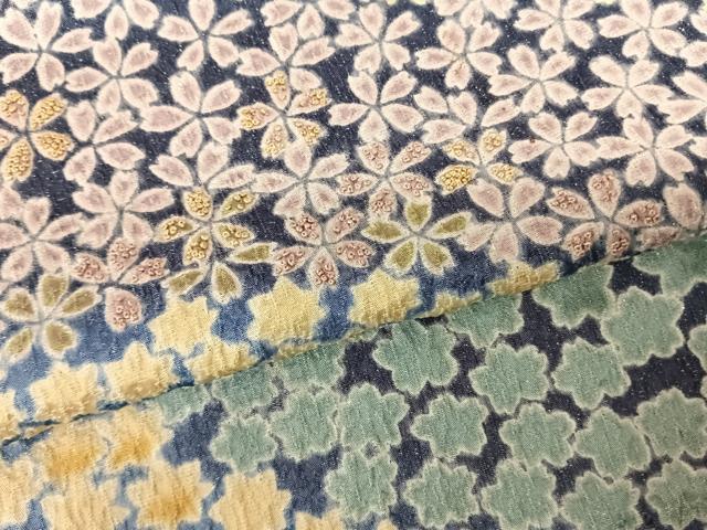平和屋着物●訪問着 中国三大刺繍 相良刺繍 舞花文 暈し染め 銀通し地 正絹 逸品 AABF0640fy