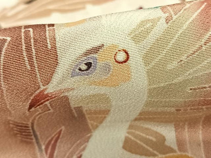 平和屋着物●本加賀友禅作家 中町博志 黒留袖 孔雀花文 正絹 逸品 未使用 AABF0653fy