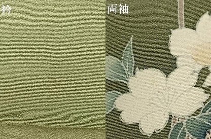 平和屋着物●訪問着 友禅 枝花文 正絹 逸品 AABF0656fy